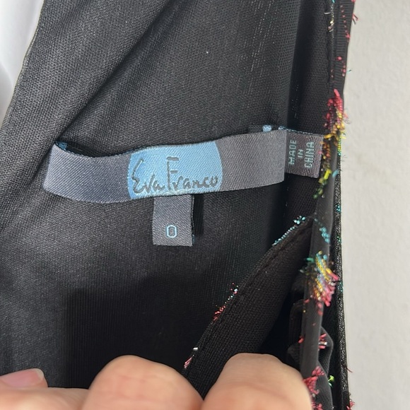 Anthropologie Eva Franco Edita Black Metallic Wide Leg Jumpsuit - Picture 5 of 12